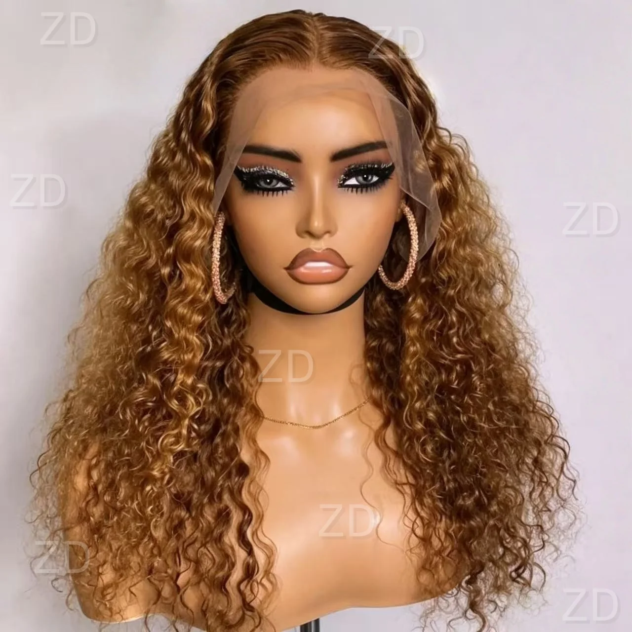 Blond Kinky Curly Soft Pre-plucked 26" 180 Density Glueless Synthetic 13X4X1 Lace Front Wig For Women Baby Hair Daily
Blond Kinky Curly Soft Pre-plucked 26" 180 Density Glueless Synthetic 13X4X1 Lace Front Wig For Women Baby Hair Daily