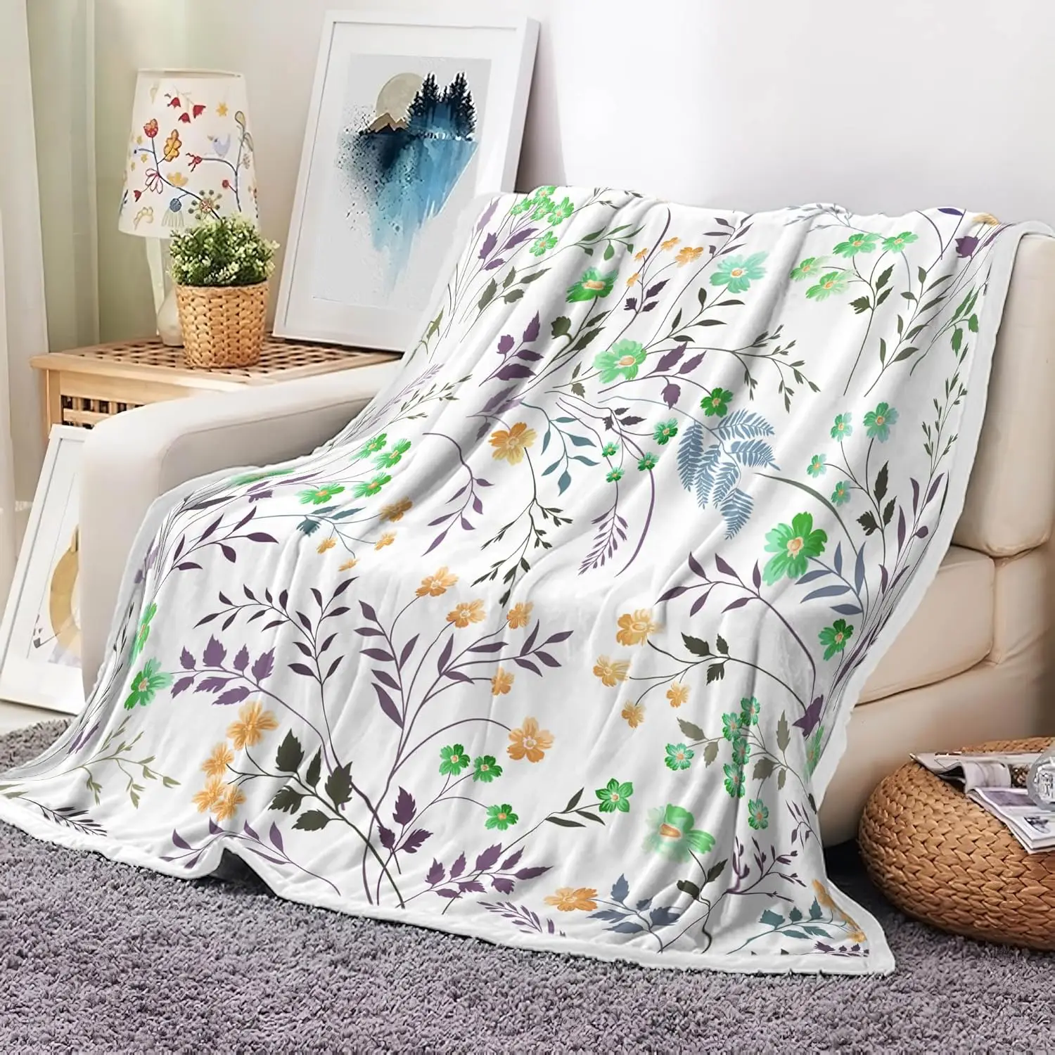 Весеннее фланелевое одеяло с цветочным принтом, узором диких цветов и ботаническим рисунком для кровати, дивана, путешествий, кресла, домашнего декора
Весеннее фланелевое одеяло с цветочным принтом, узором диких цветов и ботаническим рисунком для кровати, дивана, путешествий, кресла, домашнего декора