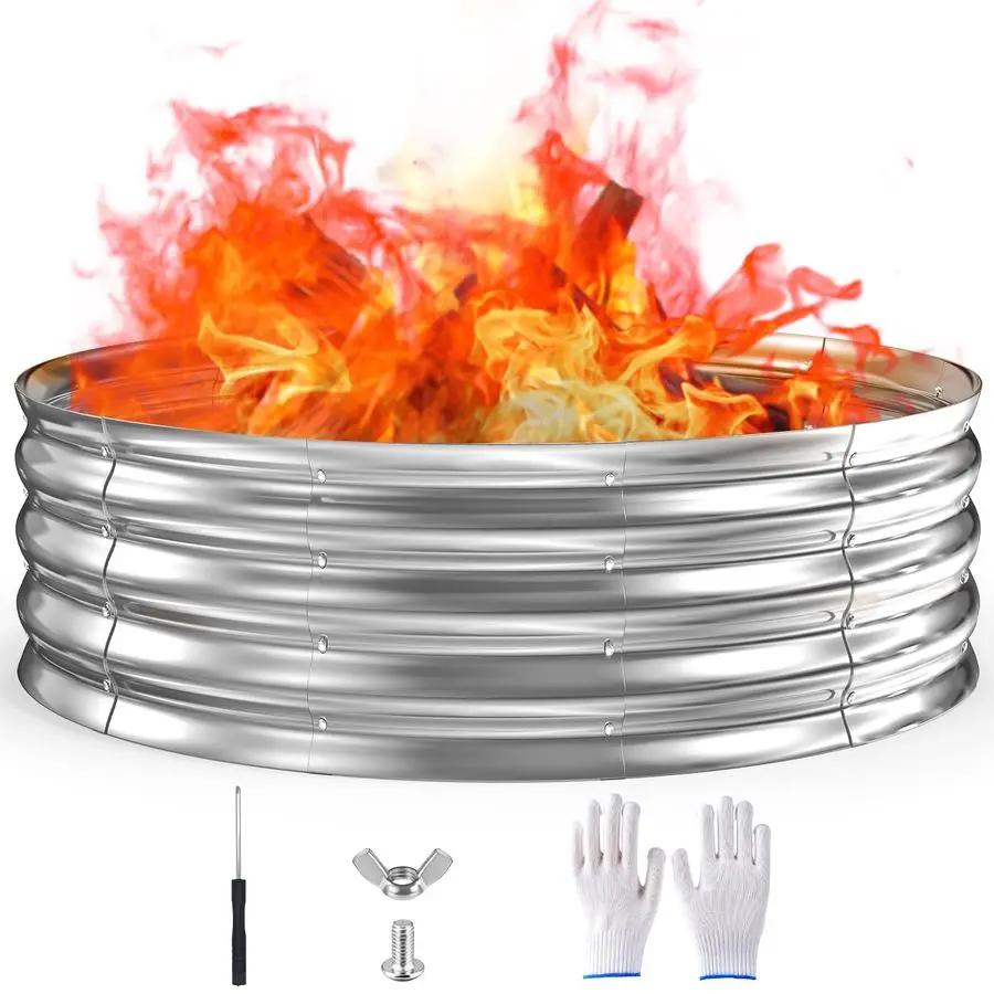 Кольцо для костровой чаши 5 футов, оцинкованная сталь, 12-дюймовое, усиленное, для сжигания дров, уличный камин, термостойкое, для костровища
Кольцо для костровой чаши 5 футов, оцинкованная сталь, 12-дюймовое, усиленное, для сжигания дров, уличный камин, термостойкое, для костровища