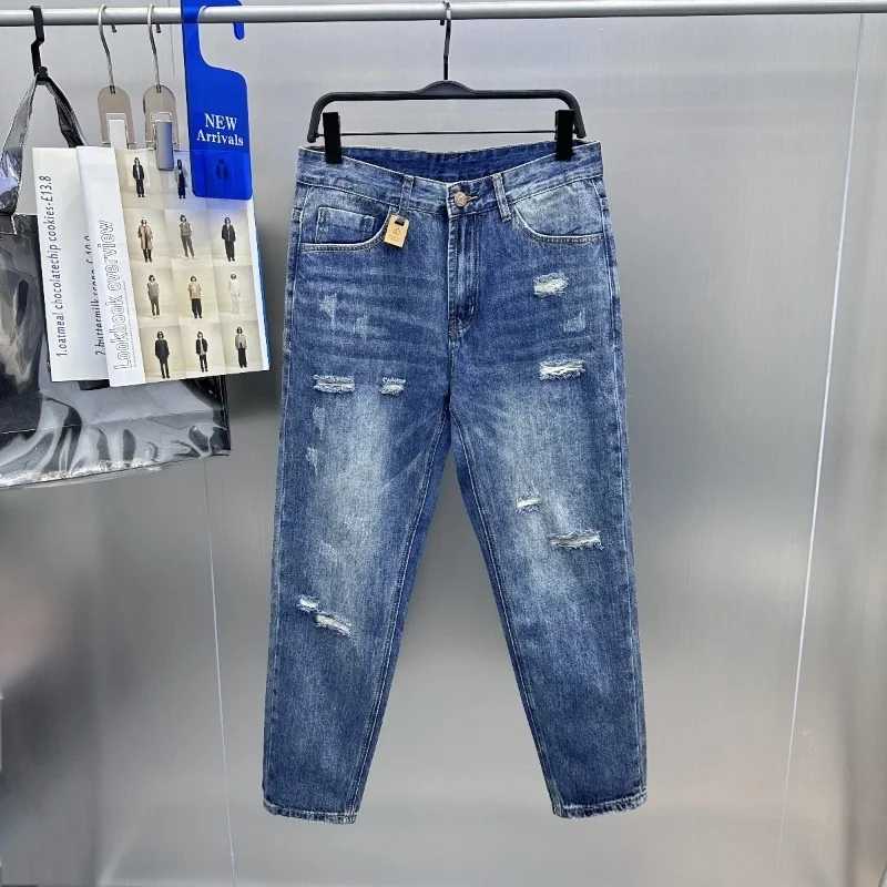 Fashionable Youth Straight Leg Jeans Men's Spring Summer Casual Workwear Washed Denim Pants Korean Style Bird Powder Jeans
Fashionable Youth Straight Leg Jeans Men's Spring Summer Casual Workwear Washed Denim Pants Korean Style Bird Powder Jeans