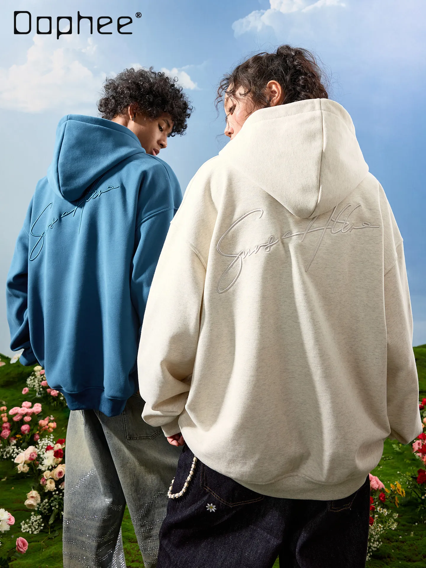 Autumn American Retro Men's Blue Embroidered Letter Hooded Zipper Sweatshirt Couple Style Gray Loose Casual Velvet Hoodie
Autumn American Retro Men's Blue Embroidered Letter Hooded Zipper Sweatshirt Couple Style Gray Loose Casual Velvet Hoodie