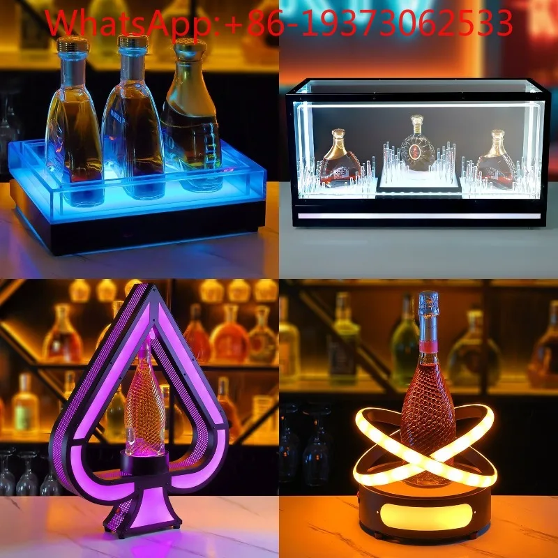 LED Bar Luminous Wine Holder Yegelikou Foreign Wine Display Stand Night Whiskey Creative Wine Holder Base
LED Bar Luminous Wine Holder Yegelikou Foreign Wine Display Stand Night Whiskey Creative Wine Holder Base
