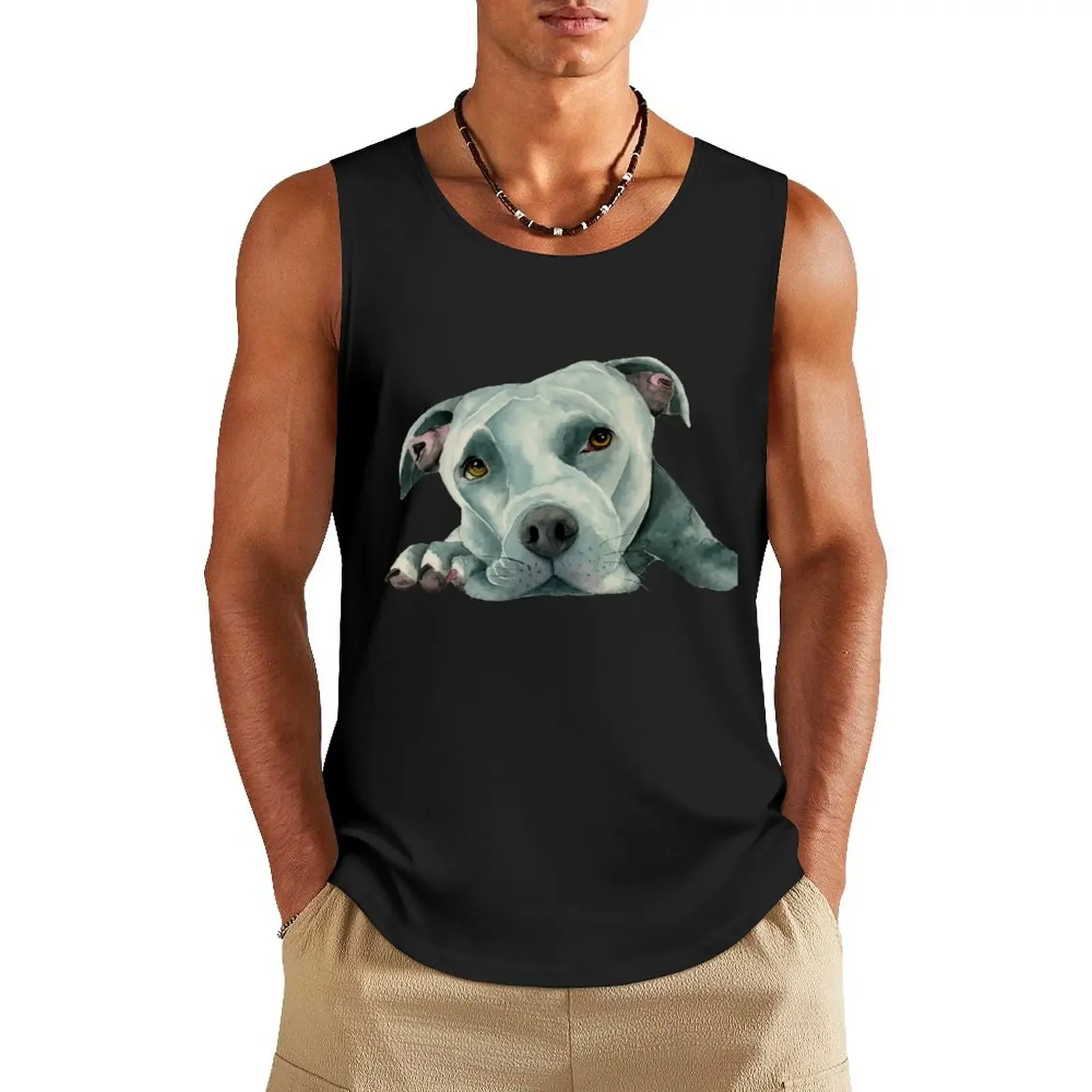 Big Old Head Pit Bull Dog Watercolor Art Tank Top T-shirt male gym top clothes for men man sexycostume 
Big Old Head Pit Bull Dog Watercolor Art Tank Top T-shirt male gym top clothes for men man sexycostume