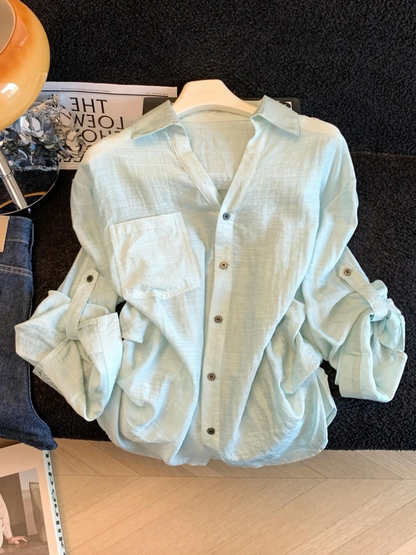 Linen Long Sleeve Shirt Loose Fit Sun Protection Summer Air Conditioning Thin Outerwear Women's Premium Clothing Korean Style...
Linen Long Sleeve Shirt Loose Fit Sun Protection Summer Air Conditioning Thin Outerwear Women's Premium Clothing Korean Style...