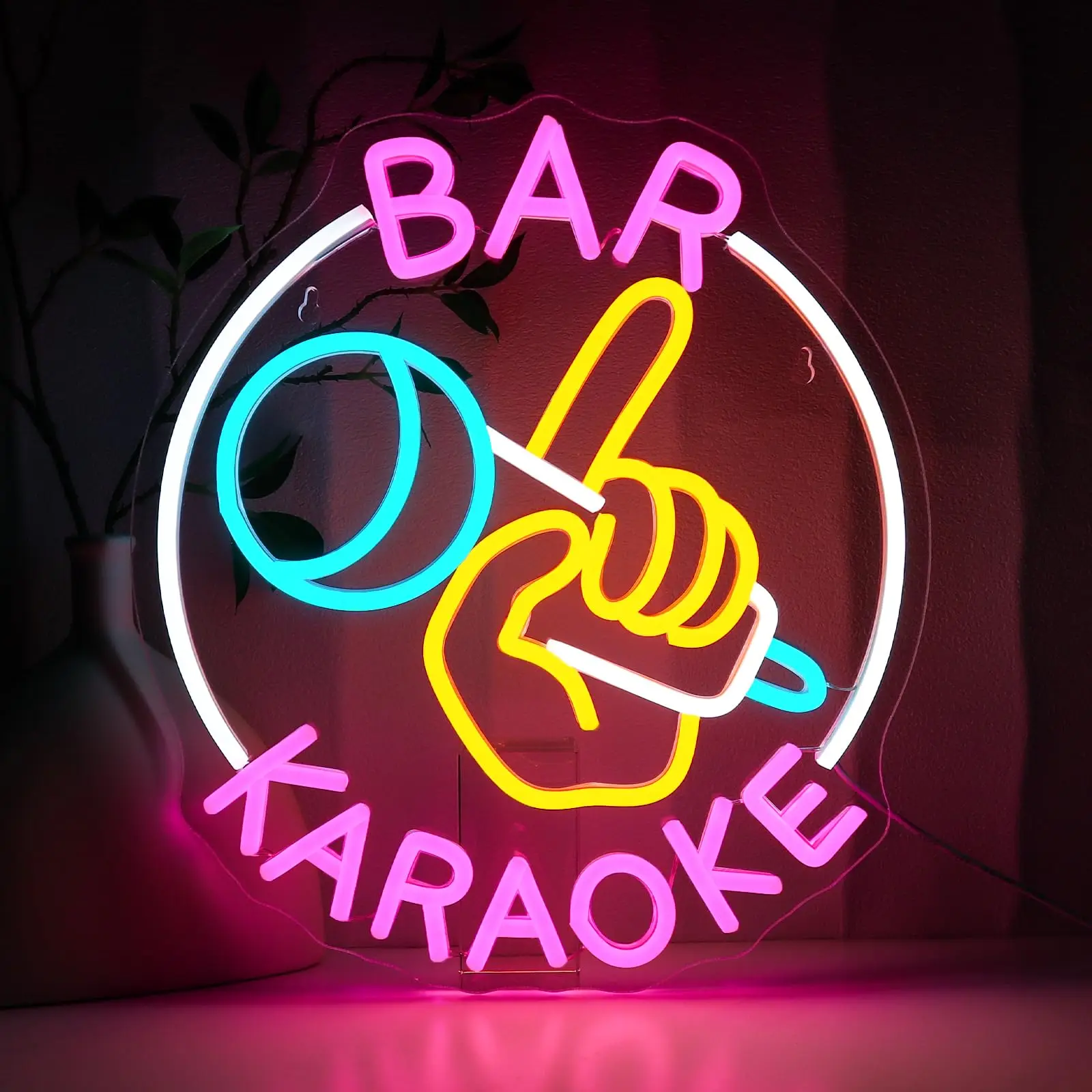 Karaoke Bar Neon Sign USB Dimmable Neon Lights for Party Music Bar Man Cave Game Room Club Studio Hotel Store Business Pub Gift
Karaoke Bar Neon Sign USB Dimmable Neon Lights for Party Music Bar Man Cave Game Room Club Studio Hotel Store Business Pub Gift