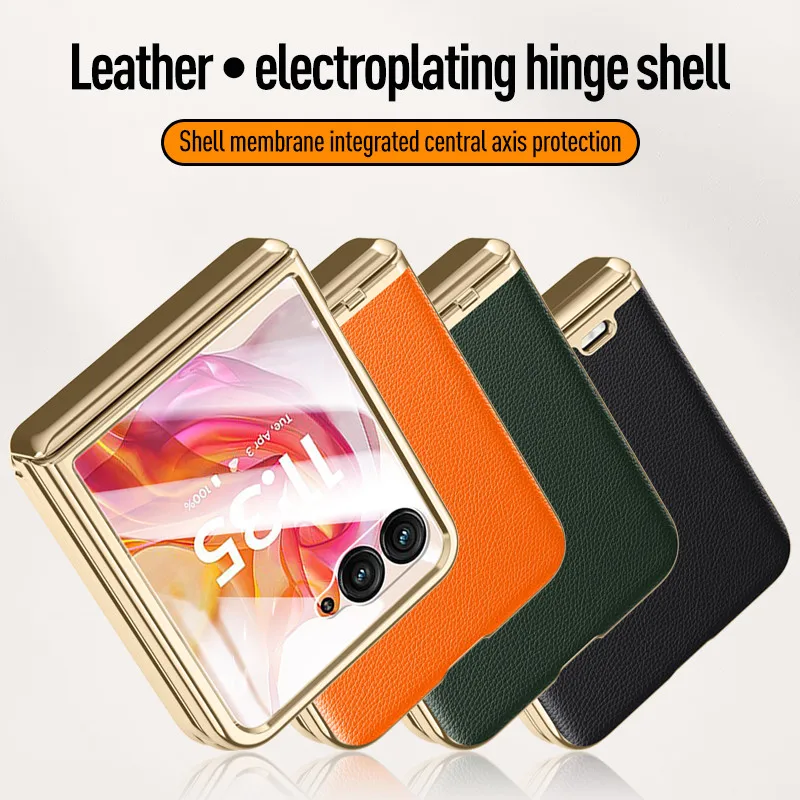 High-end Electroplated Leather Case For Motorola Razr 70 Plus Moto Razr 50 Ultra 5G Magnetic Folding Hinge Protection Cover
High-end Electroplated Leather Case For Motorola Razr 70 Plus Moto Razr 50 Ultra 5G Magnetic Folding Hinge Protection Cover