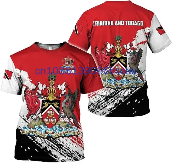 Customize Trinidad And Tobago Emblem Tees Summer Casual Pullover Men's Fashion Loose T-shirts Boy Oversized Short Sleeves Tops
Customize Trinidad And Tobago Emblem Tees Summer Casual Pullover Men's Fashion Loose T-shirts Boy Oversized Short Sleeves Tops