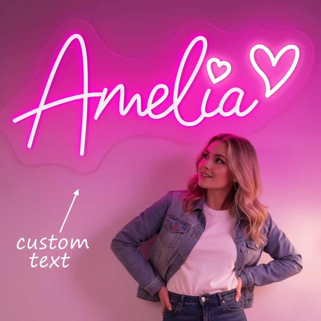 Custom Name Neon Sign: Dimmable LED Night Light with Personalized Design, Ideal for Christmas Decor & Bedroom Home Wall Lighting
Custom Name Neon Sign: Dimmable LED Night Light with Personalized Design, Ideal for Christmas Decor & Bedroom Home Wall Lighting