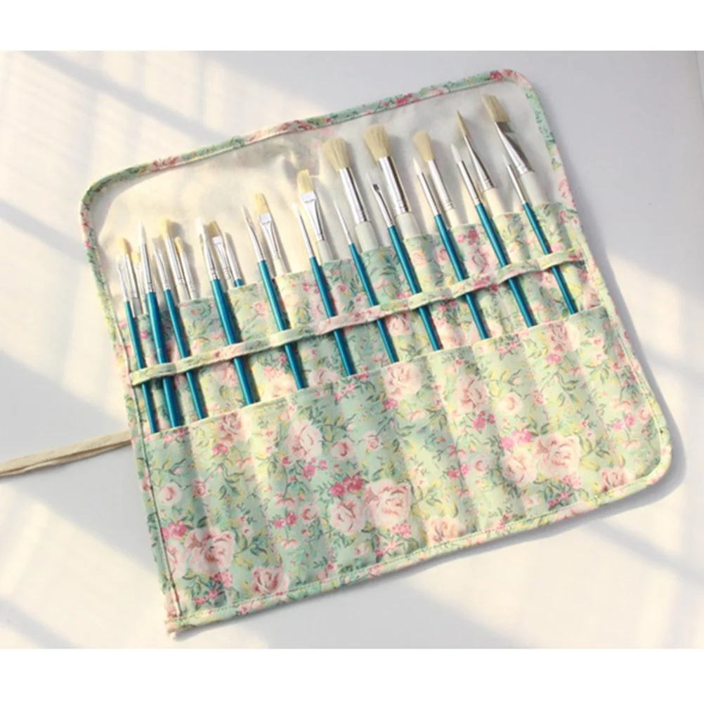 20 Slots Pencil Case Paintbrush Holder Canvas Stand Watercolor Bag Decorative Correction Tape
20 Slots Pencil Case Paintbrush Holder Canvas Stand Watercolor Bag Decorative Correction Tape