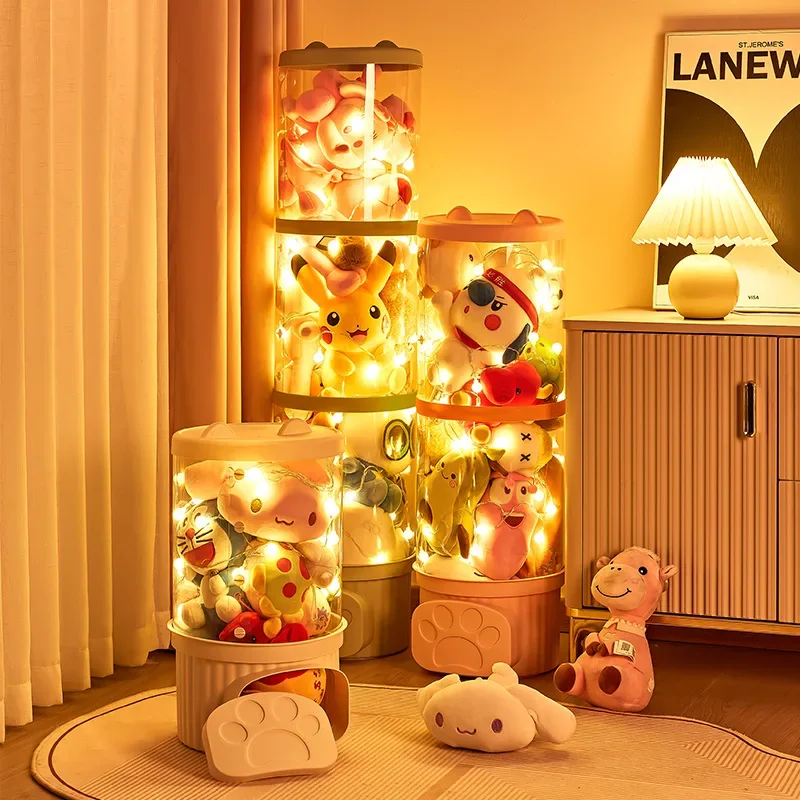 Plush Doll Storage Bucket Doll Children's Toy Doll Storage Artifact Basket Storage Box Plastic Box Transparent Display Box
Plush Doll Storage Bucket Doll Children's Toy Doll Storage Artifact Basket Storage Box Plastic Box Transparent Display Box