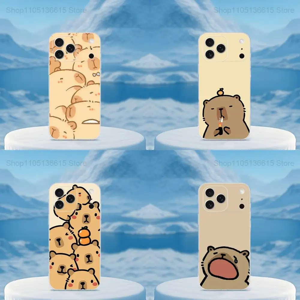 Cute Capybara Cartoon Phone For iPhone 14,13,12,11,17,16,15,Pro,X,XS,XR,SE,Max,Plus,Mini Transparent Soft Cover
Cute Capybara Cartoon Phone For iPhone 14,13,12,11,17,16,15,Pro,X,XS,XR,SE,Max,Plus,Mini Transparent Soft Cover