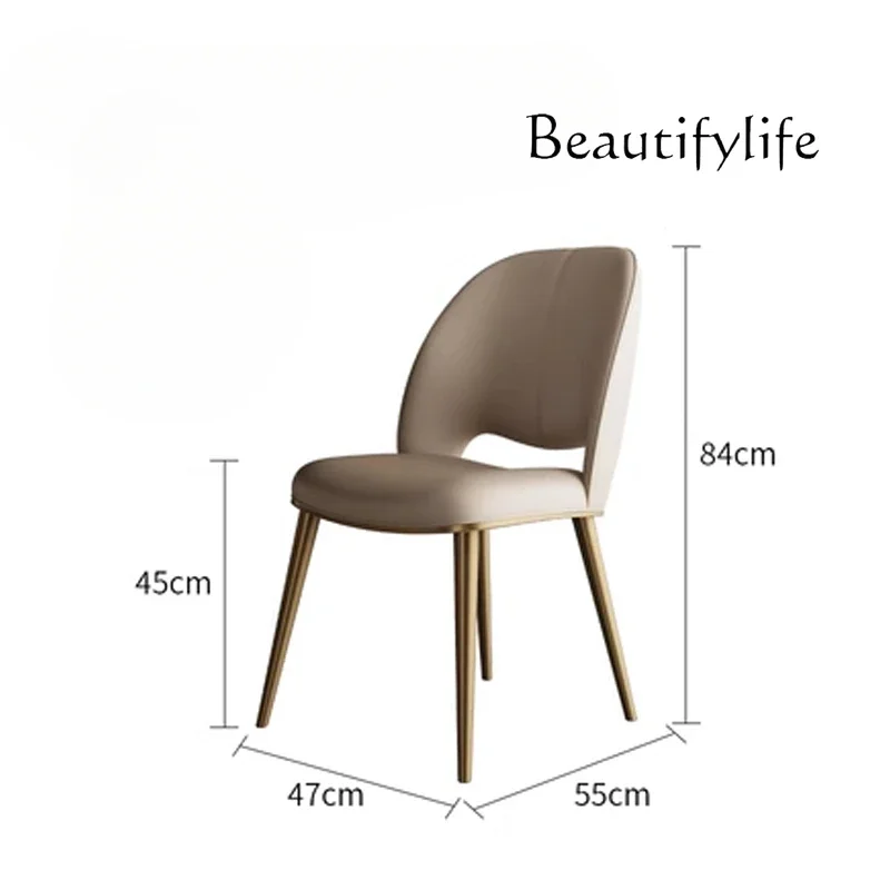 Dining chair household small apartment backrest light luxury high sense modern simple casual fashion designer
Dining chair household small apartment backrest light luxury high sense modern simple casual fashion designer