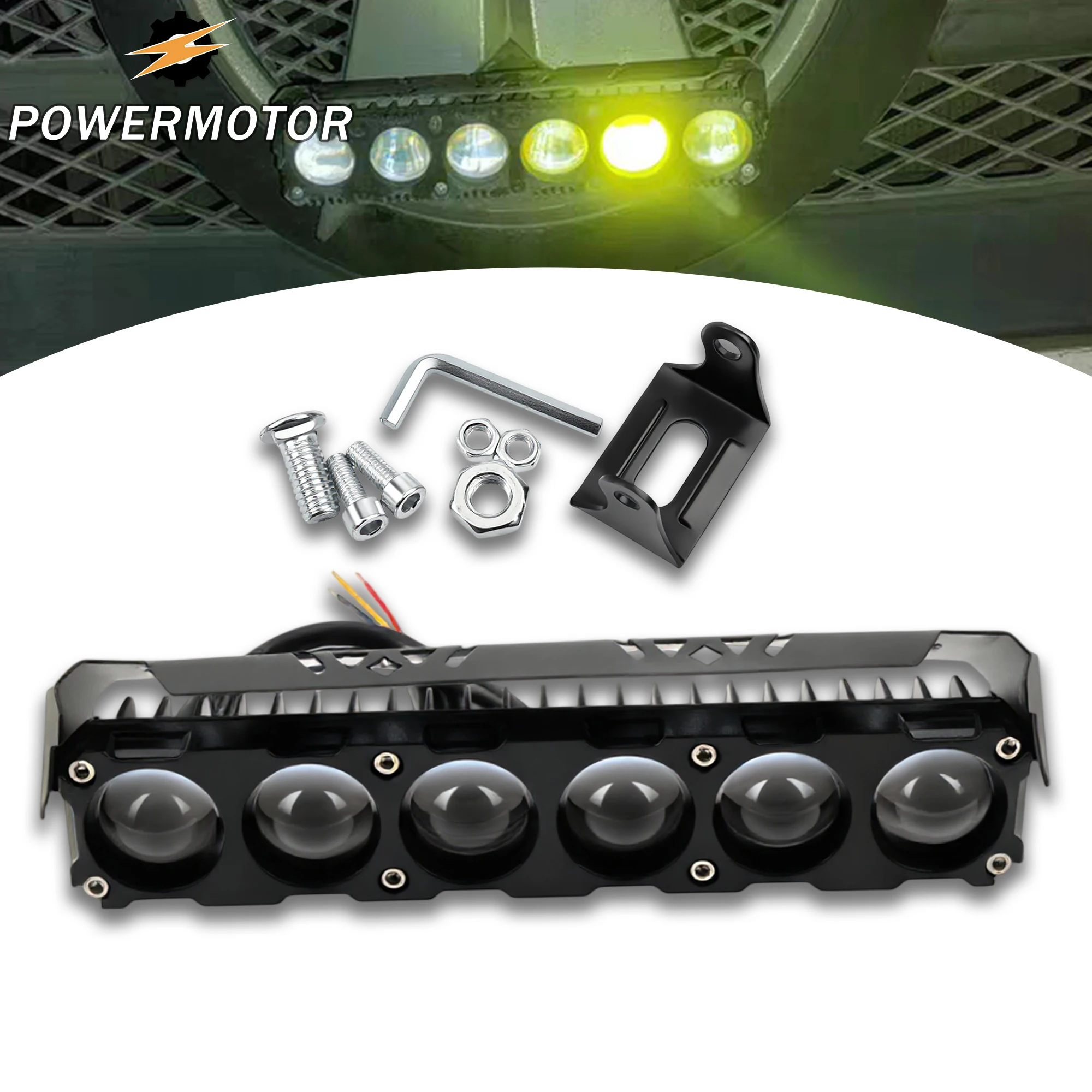 6 LED Motorcycle LED Spotlight Dual Color Fog Lamps DRL for Car Trucks SUV Mini Lens HeadLamp Scooter Cafe Racer Modified Parts
6 LED Motorcycle LED Spotlight Dual Color Fog Lamps DRL for Car Trucks SUV Mini Lens HeadLamp Scooter Cafe Racer Modified Parts