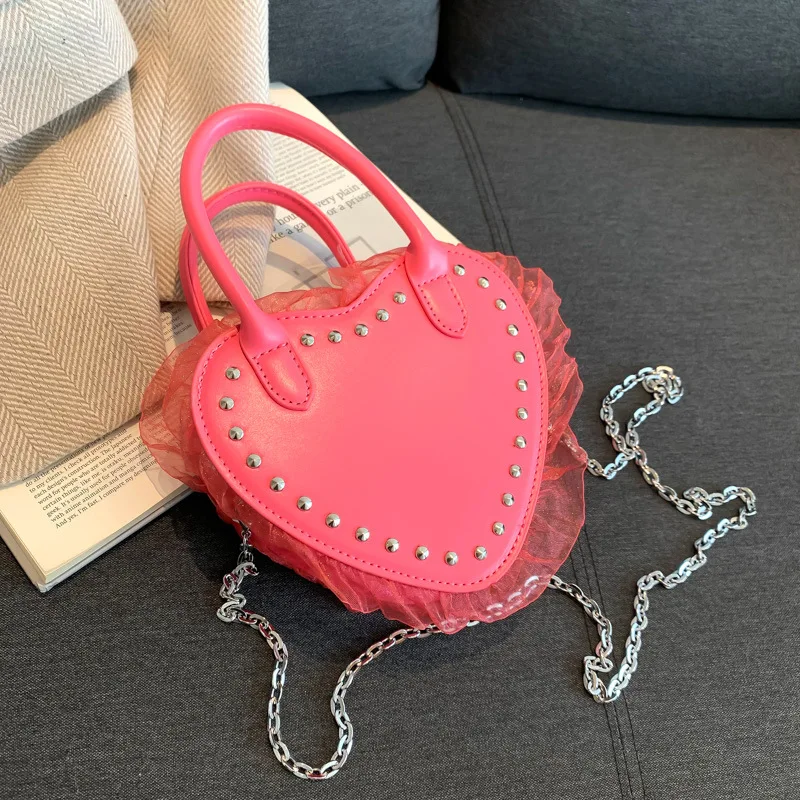 Women Love Heart Shape Shoulder Bag Fashion Lace Potable Crossbody Bag Small Handbag
Women Love Heart Shape Shoulder Bag Fashion Lace Potable Crossbody Bag Small Handbag