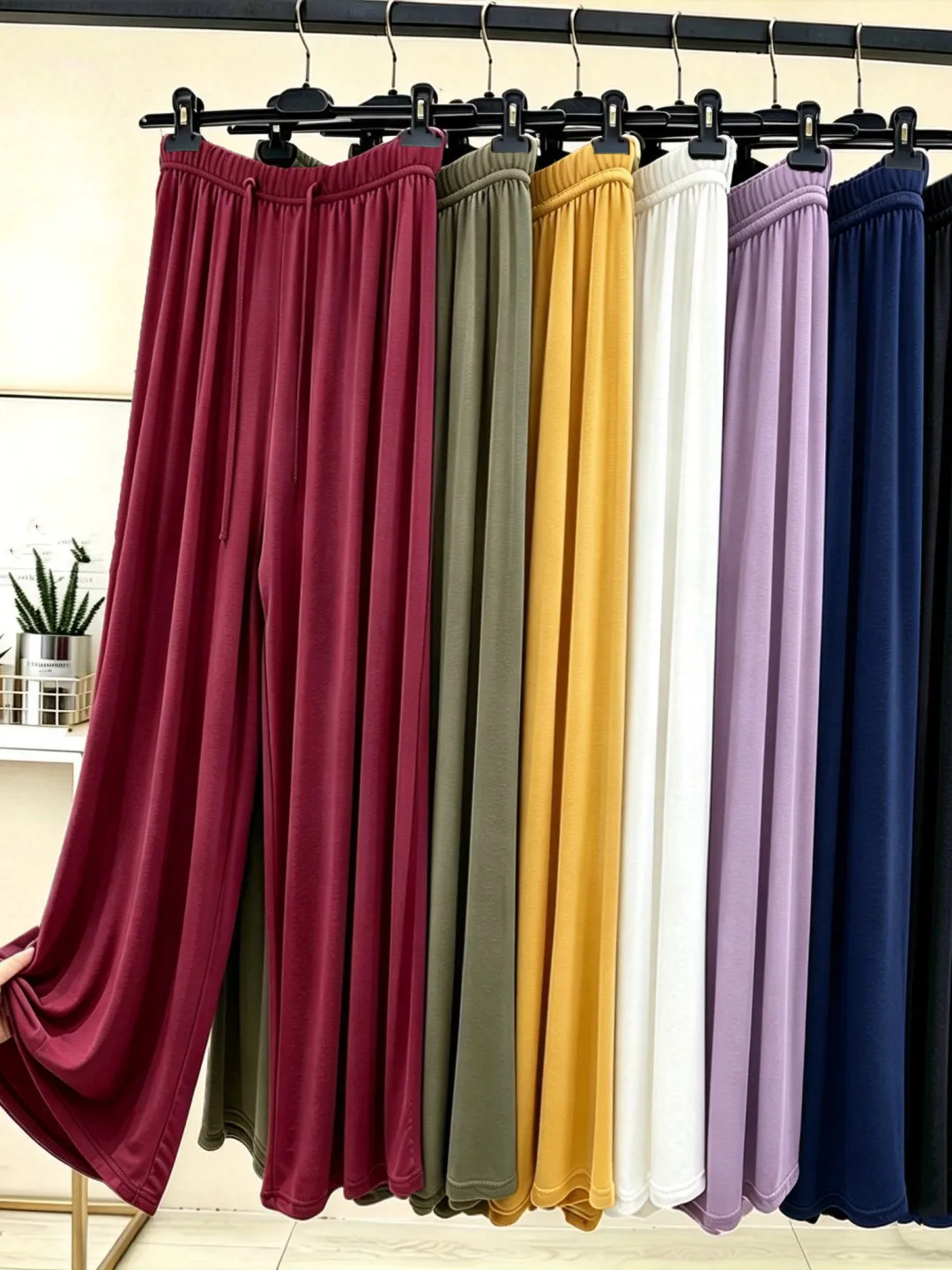 Spring Summer Thin Cotton Silk Pants Artificial Cotton Wide Leg Loose plus Size Sleepwear Versatile Slimming Drape Mosquito R...
Spring Summer Thin Cotton Silk Pants Artificial Cotton Wide Leg Loose plus Size Sleepwear Versatile Slimming Drape Mosquito R...