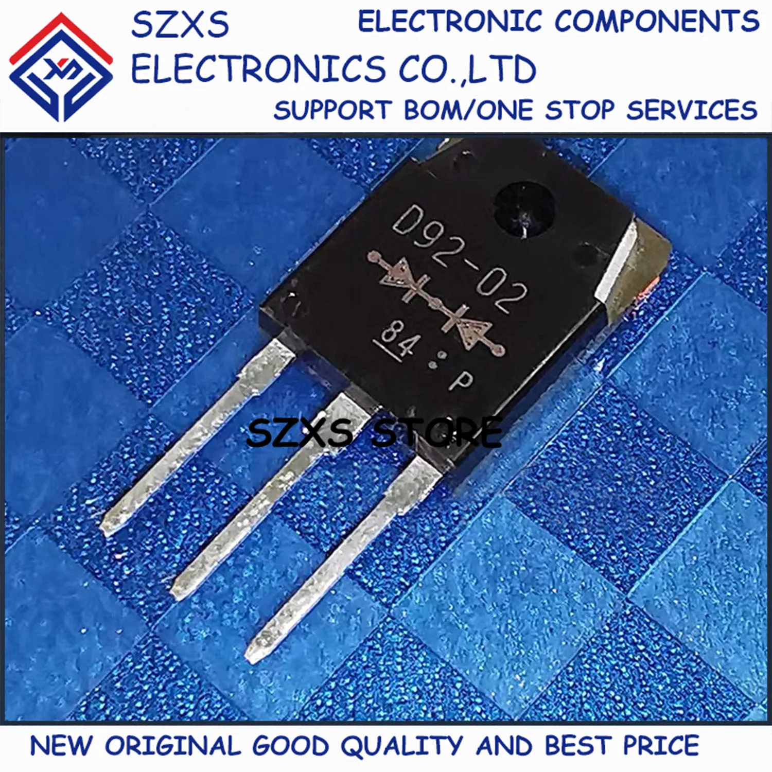 New Original 10Pcs D92-02 ESAD92-02 TO-3P 20A 200V Fast Recovery Diode In Stock Electronic Components Good Quality
New Original 10Pcs D92-02 ESAD92-02 TO-3P 20A 200V Fast Recovery Diode In Stock Electronic Components Good Quality
