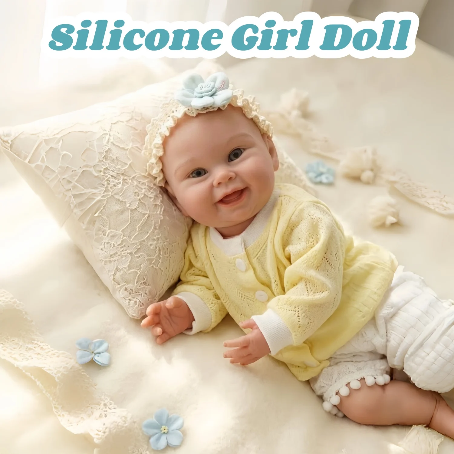 45-сантиметровая улыбающаяся силиконовая кукла-девочка с лысыми волосами, уже окрашенная, новый дизайн, с открывающимся ртом, кукла реборн из силикона, в подарок для дочери
45-сантиметровая улыбающаяся силиконовая кукла-девочка с лысыми волосами, уже окрашенная, новый дизайн, с открывающимся ртом, кукла реборн из силикона, в подарок для дочери