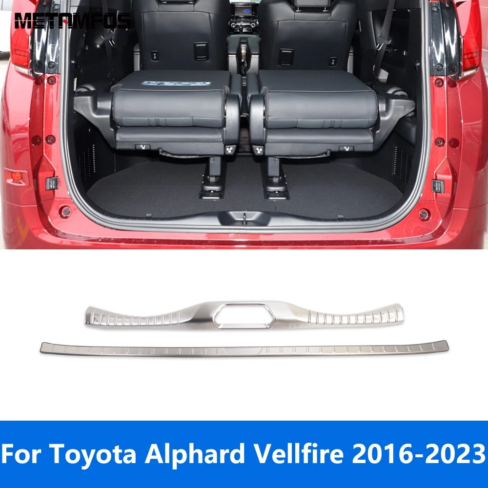 For Toyota Alphard Vellfire 2016-2022 2023 Steel Rear Trunk Bumper Foot Plate Tail Door Sill Scuff Guard Sticker Accessories
For Toyota Alphard Vellfire 2016-2022 2023 Steel Rear Trunk Bumper Foot Plate Tail Door Sill Scuff Guard Sticker Accessories