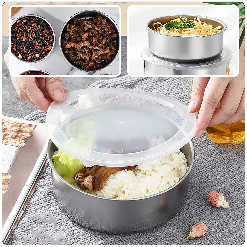 1 Set Stainless Steel Food Containers Leakproof Portable Meal Boxes Big Salad Bowl With Lid Outdoor Camping Kitchen Supplies
1 Set Stainless Steel Food Containers Leakproof Portable Meal Boxes Big Salad Bowl With Lid Outdoor Camping Kitchen Supplies