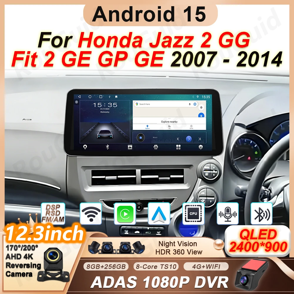 Android Auto Carplay Car Radio For Honda Jazz 2 GG Fit 2 GE GP 2007 2008 2009 2010 -2014 Multimedia Player Stereo GPS Navigation
Android Auto Carplay Car Radio For Honda Jazz 2 GG Fit 2 GE GP 2007 2008 2009 2010 -2014 Multimedia Player Stereo GPS Navigation