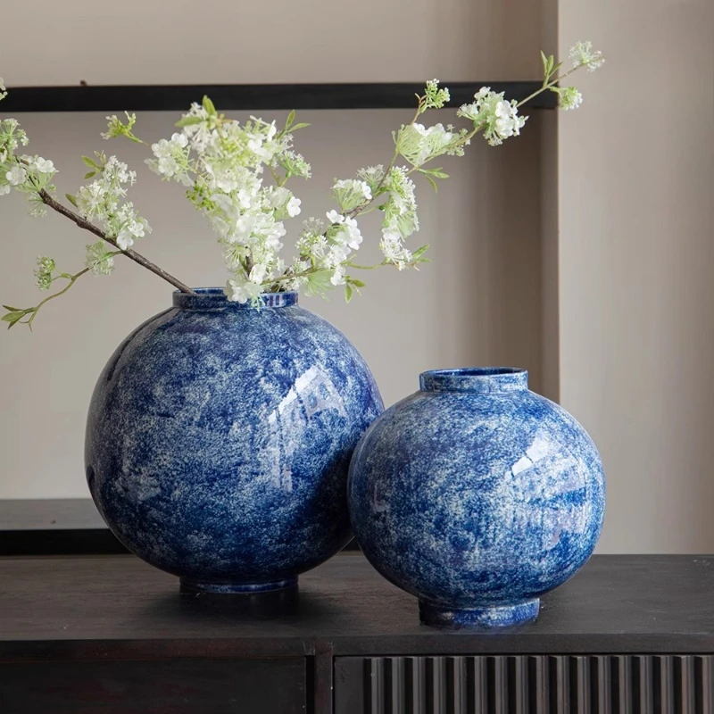 Handcrafted Rustic Ceramic Vase Zen Dry Flower Decor for Entryway & Living Room Vintage Centerpiece for Tea Room
Handcrafted Rustic Ceramic Vase Zen Dry Flower Decor for Entryway & Living Room Vintage Centerpiece for Tea Room