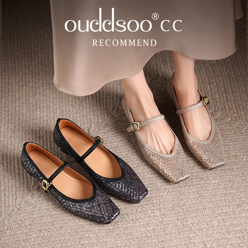 Ods Women Woven Flats Shoes Genuine Leather Low Heels For Spring Shoes Vintage Strap Casual Daily Office Dress Size 34-40
Ods Women Woven Flats Shoes Genuine Leather Low Heels For Spring Shoes Vintage Strap Casual Daily Office Dress Size 34-40