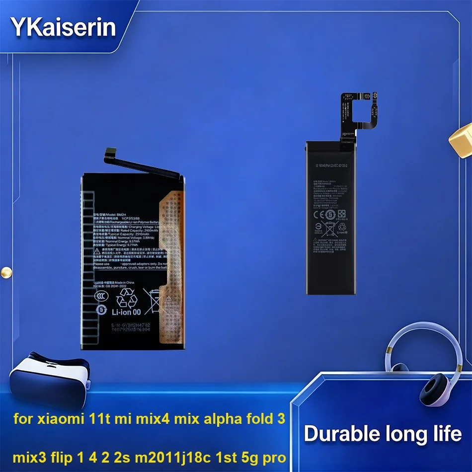 Battery BM25 BM26 BM25+BM24 1145-4400mAh For Xiaomi 11T For MI MIX4 Mix For Alpha Fold 3 MIX3 Flip 1 4 2 2S m2011j18c 1ST 5G Pro
Battery BM25 BM26 BM25+BM24 1145-4400mAh For Xiaomi 11T For MI MIX4 Mix For Alpha Fold 3 MIX3 Flip 1 4 2 2S m2011j18c 1ST 5G Pro