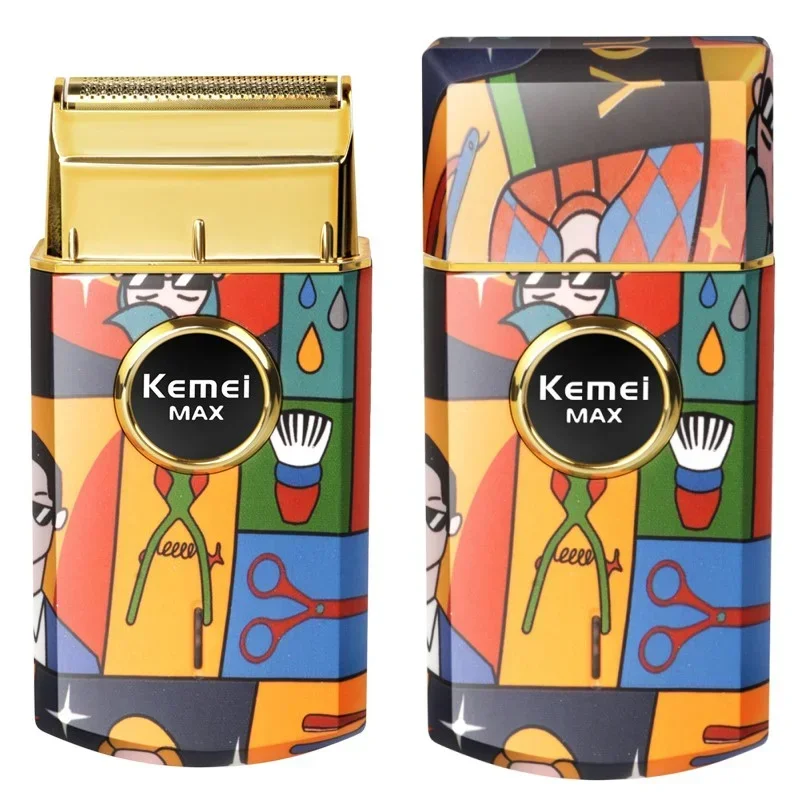 Kemei KM-RS7098 Titanium Double Foil Reciprocating Shaver Professional Barber Finishing Electric Men Razor Graffiti Pattern
Kemei KM-RS7098 Titanium Double Foil Reciprocating Shaver Professional Barber Finishing Electric Men Razor Graffiti Pattern