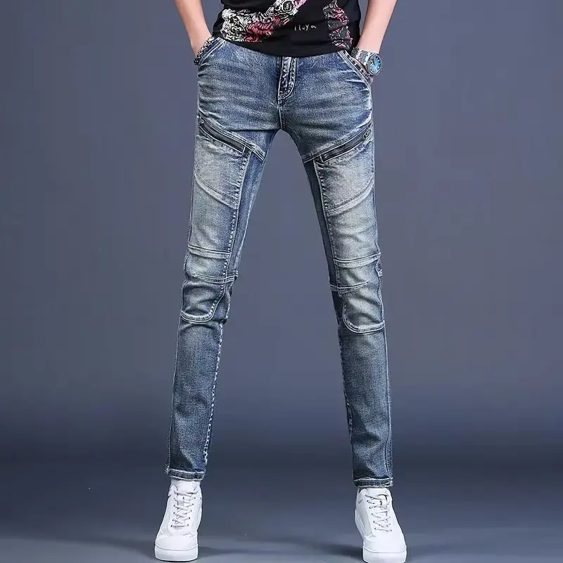 Spring Summer New Style Men's Slim Fit Casual Vintage Personality Long Jeans Elastic Denim Pants Youth Trend Resistant Wear
Spring Summer New Style Men's Slim Fit Casual Vintage Personality Long Jeans Elastic Denim Pants Youth Trend Resistant Wear