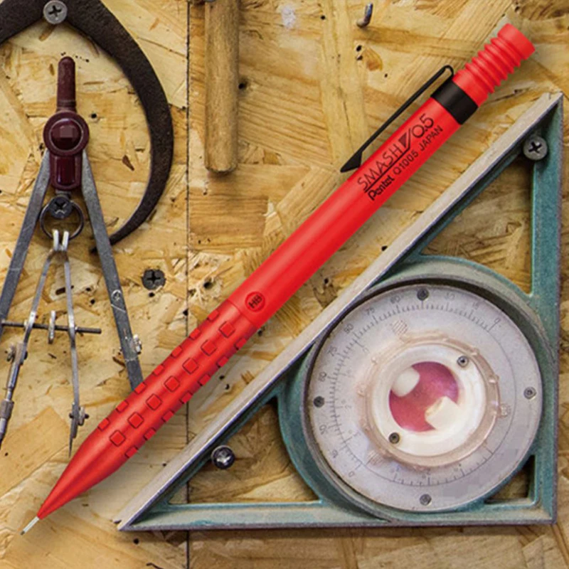 Japan Pentel SMASH New Mechanical Pencil Q1005 Pen Tip&Grip Integrated Design Stationery Pencils Metal Pen Holder Drawing Pencil 
Japan Pentel SMASH New Mechanical Pencil Q1005 Pen Tip&Grip Integrated Design Stationery Pencils Metal Pen Holder Drawing Pencil