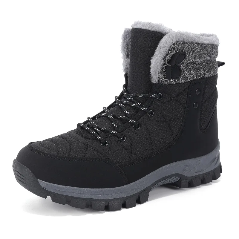 Winter Men's Snow Boots Warm Plush Anti Slip Outdoor Hiking Boots Women's Mid Length Boots Couple Sports Shoes Boots Size 40-47
Winter Men's Snow Boots Warm Plush Anti Slip Outdoor Hiking Boots Women's Mid Length Boots Couple Sports Shoes Boots Size 40-47
