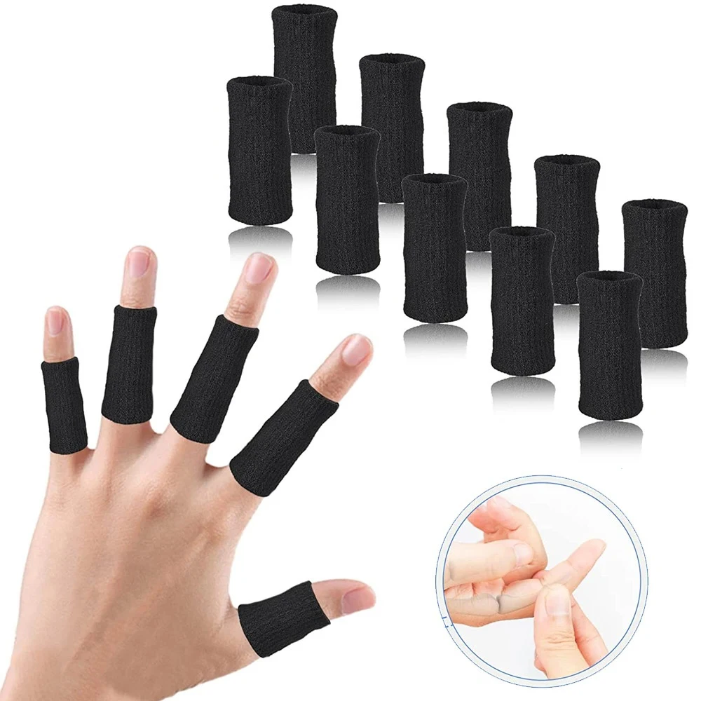 CC 10Pcs Comfortable Finger Brace Splint Sleeve Thumb Support Protector Elastic Breathable Stabilizers for Golf
CC 10Pcs Comfortable Finger Brace Splint Sleeve Thumb Support Protector Elastic Breathable Stabilizers for Golf