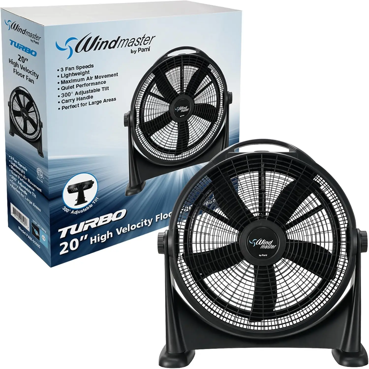 20" High-Velocity Floor Fan - 3 Speeds, Quiet, Portable with Carry Handle - Heavy-Duty Industrial Fan for Home Office Bedroom
20" High-Velocity Floor Fan - 3 Speeds, Quiet, Portable with Carry Handle - Heavy-Duty Industrial Fan for Home Office Bedroom