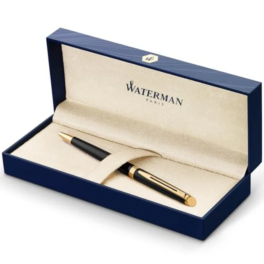 Hémisphère Ballpoint Pen Gloss with 23k Gold Trim Medium Point Blue Ink Gift Box
Hémisphère Ballpoint Pen Gloss with 23k Gold Trim Medium Point Blue Ink Gift Box