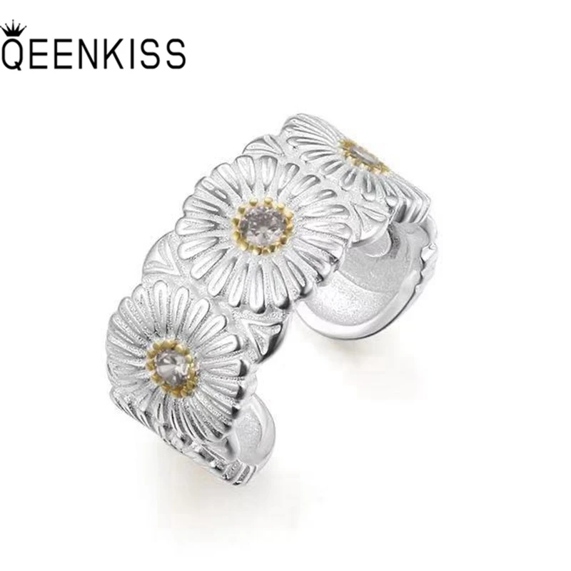 QEENKISS RG6751 Jewelry Wholesale Fashion Woman Man Single Birthday Wedding Gift Daisy Bite Marks 925 Sterling Silver Open Ring
QEENKISS RG6751 Jewelry Wholesale Fashion Woman Man Single Birthday Wedding Gift Daisy Bite Marks 925 Sterling Silver Open Ring