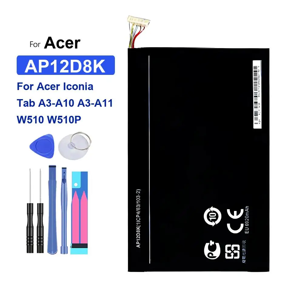 7300mAh Reliable Power AP12D8K For Acer Iconia Tab A3-A10 A3-A11 W510 W510P Tablet Battery
7300mAh Reliable Power AP12D8K For Acer Iconia Tab A3-A10 A3-A11 W510 W510P Tablet Battery