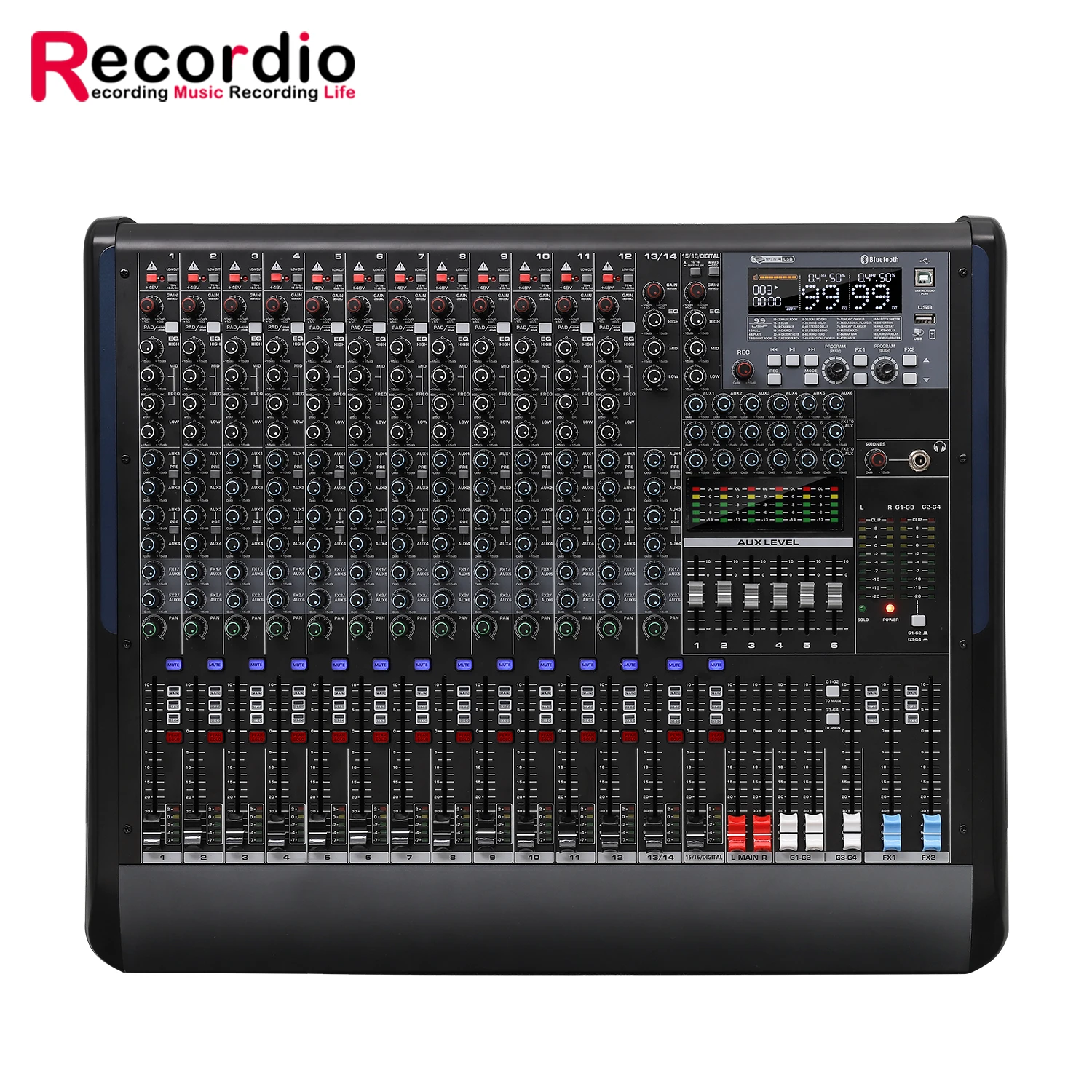 Audio Mixer Professional Music Sound Mixer Board with 48V P DJ Mixing Console with Reverb USB Port
Audio Mixer Professional Music Sound Mixer Board with 48V P DJ Mixing Console with Reverb USB Port