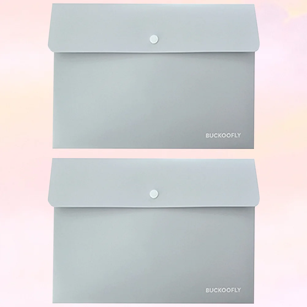 2Pcs Document Bag File Folder PP Material Waterproof Buckle Design For Documents Papers Memos Test Paper Holder ganizer
2Pcs Document Bag File Folder PP Material Waterproof Buckle Design For Documents Papers Memos Test Paper Holder ganizer