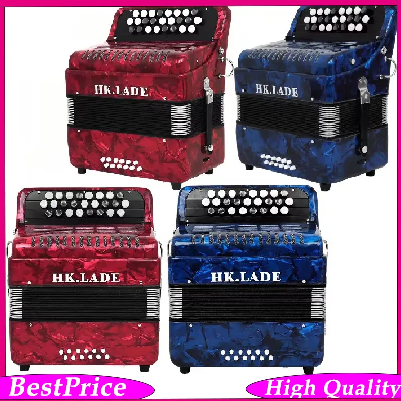 HK-LADE 25 Keys 12 Bass Bayonne Accordion Push Button Bayonne Professional Keyboard Instrument With Accessories AH-150
HK-LADE 25 Keys 12 Bass Bayonne Accordion Push Button Bayonne Professional Keyboard Instrument With Accessories AH-150
