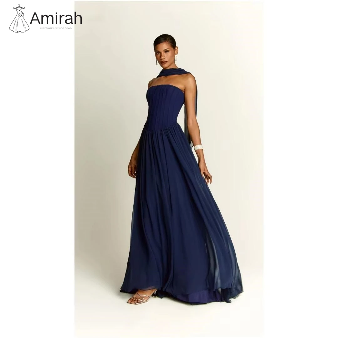 Amirah Line A Luxurious Women's Evening Dresses Woman Elegant Party Dresses 2025 Chiffon Custom Made Women's Prom Dress Wedding
Amirah Line A Luxurious Women's Evening Dresses Woman Elegant Party Dresses 2025 Chiffon Custom Made Women's Prom Dress Wedding