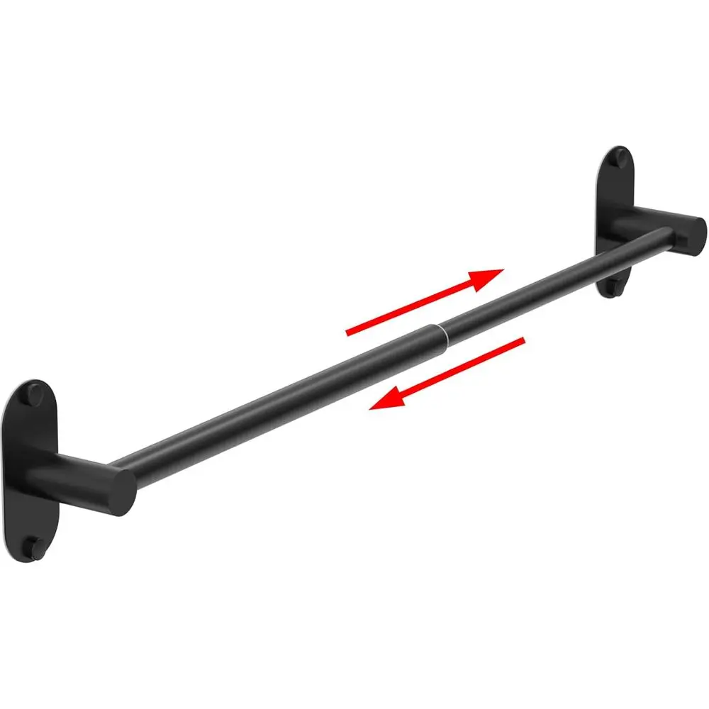 Adjustable 14.4-25.2 Inch Wall-Mounted Towel Rack, Matte Black Stainless Steel, for Bathroom or Kitchen
Adjustable 14.4-25.2 Inch Wall-Mounted Towel Rack, Matte Black Stainless Steel, for Bathroom or Kitchen