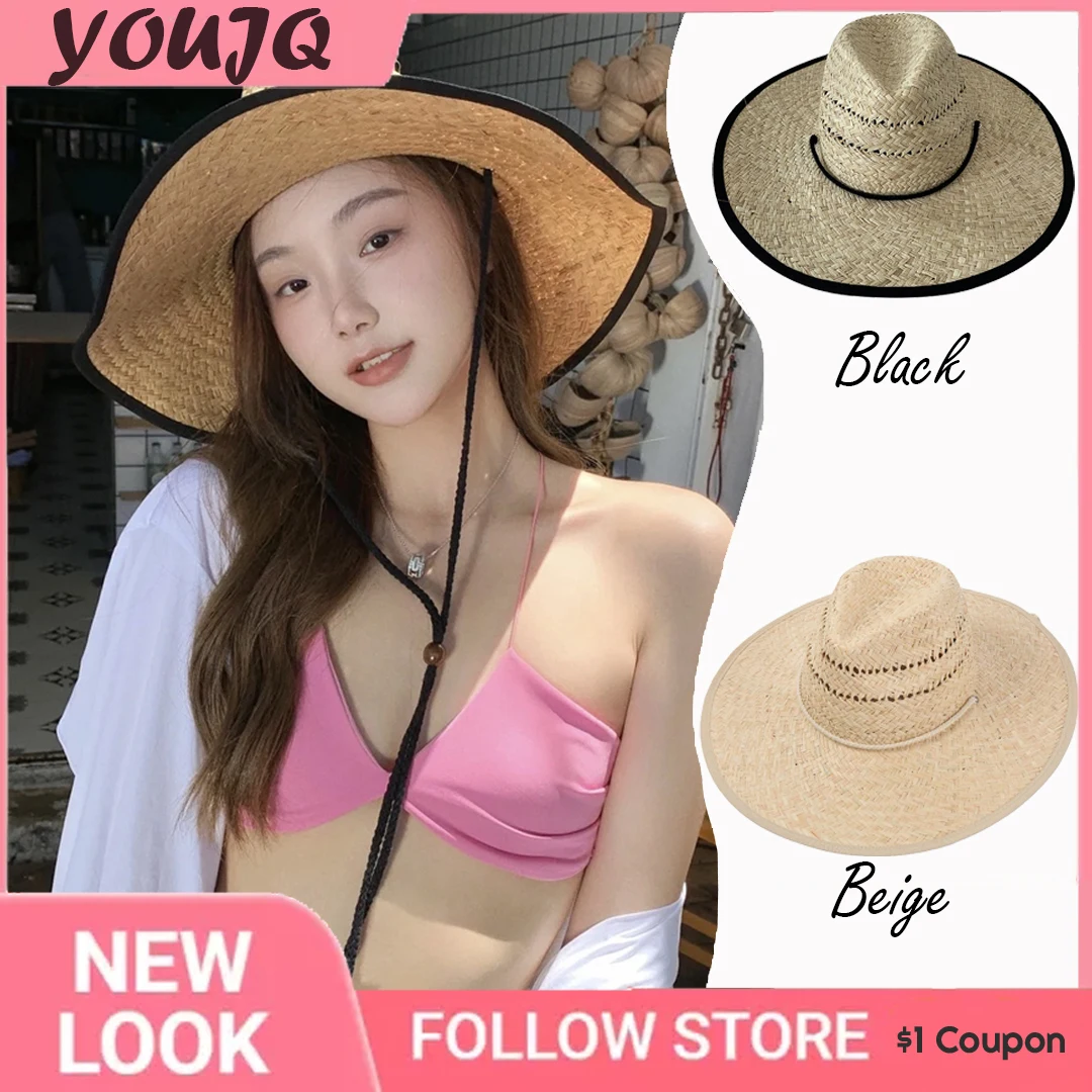 INS Summer Natural Straw Panama Hats for Women Wind Rope Wide Brim Beach Jazz Hat Handmade Hollow Sun Ladies Holiday Derby Caps
INS Summer Natural Straw Panama Hats for Women Wind Rope Wide Brim Beach Jazz Hat Handmade Hollow Sun Ladies Holiday Derby Caps