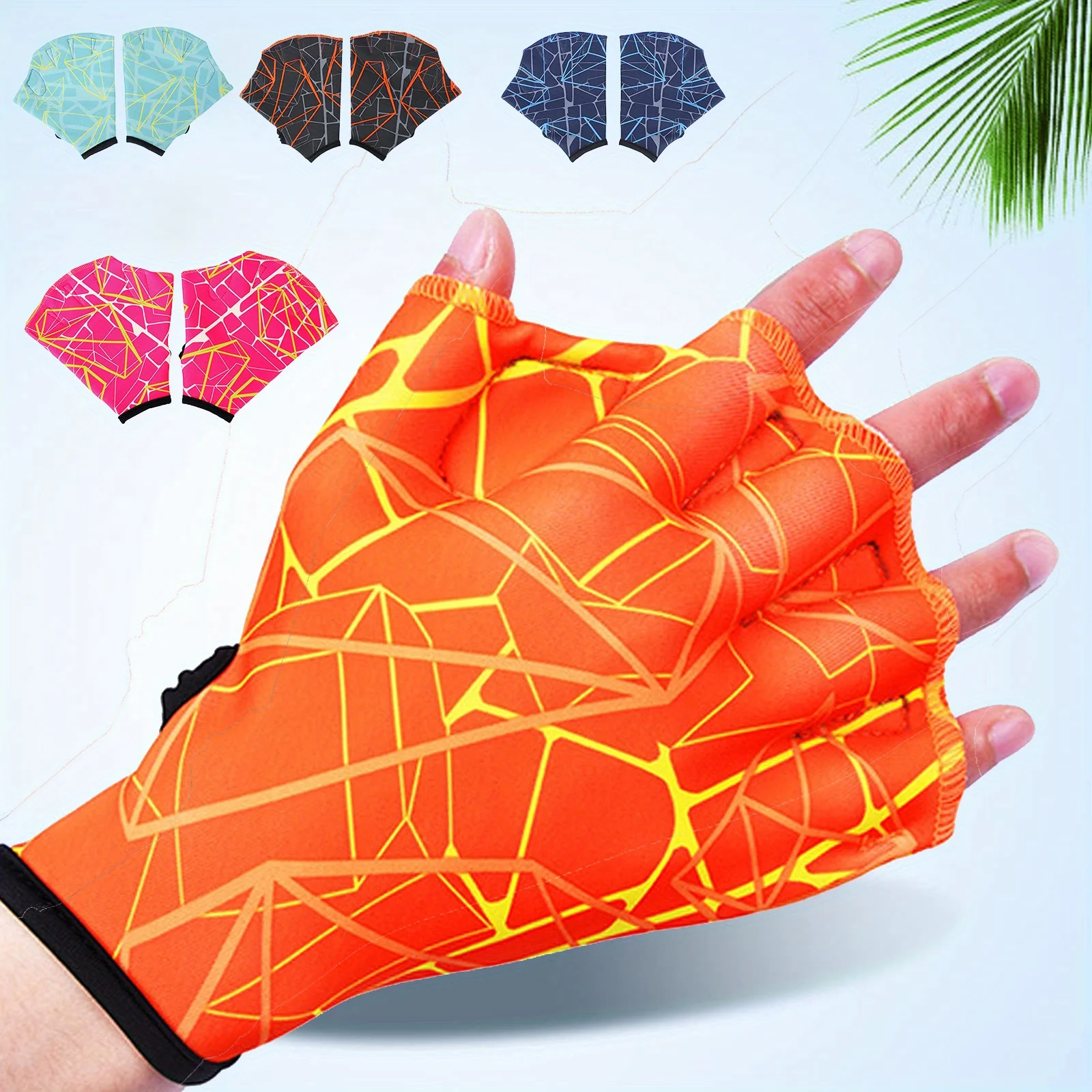 1 Pair Swimming Webbed Gloves, Men Women Water Sports Training Flipper Gloves, Professional Swim Auxiliary Equipment
1 Pair Swimming Webbed Gloves, Men Women Water Sports Training Flipper Gloves, Professional Swim Auxiliary Equipment