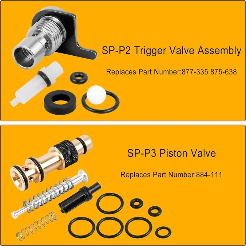 SP-P2 SP-P3 Plunger Valve And Trigger Valve Assembly Compatible With NR83A NR83A2 NR83A2(S) NR83A3-ABGL
SP-P2 SP-P3 Plunger Valve And Trigger Valve Assembly Compatible With NR83A NR83A2 NR83A2(S) NR83A3-ABGL