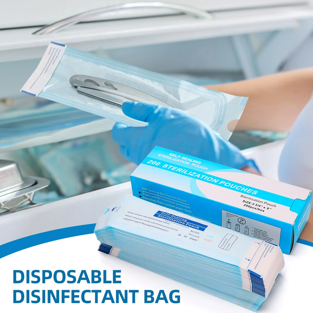 200pcs Disposable Sterilization Pouch Bags Disinfection Of Hair Cutting Tool Puncture Self-sealing Bag Autoclavable Bags Tools
200pcs Disposable Sterilization Pouch Bags Disinfection Of Hair Cutting Tool Puncture Self-sealing Bag Autoclavable Bags Tools