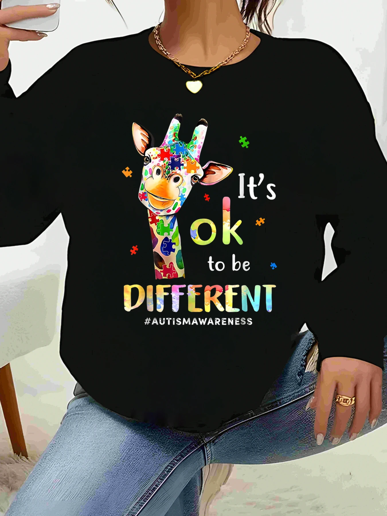 Изонок-головоломка с жирафом. Толстовка с длинными рукавами и длинными рукавами. Повседневная одежда для женщин и девочек.
Изонок-головоломка с жирафом. Толстовка с длинными рукавами и длинными рукавами. Повседневная одежда для женщин и девочек.