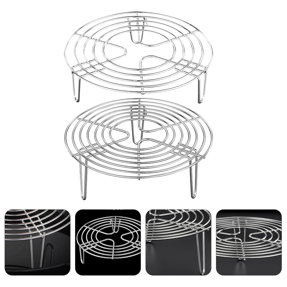 2Pcs Steaming Rack Stainless Steel 304 Baking Egg Holder Set Anti Scalding Tray Cooking Hygienic Kitchen Gadget
2Pcs Steaming Rack Stainless Steel 304 Baking Egg Holder Set Anti Scalding Tray Cooking Hygienic Kitchen Gadget