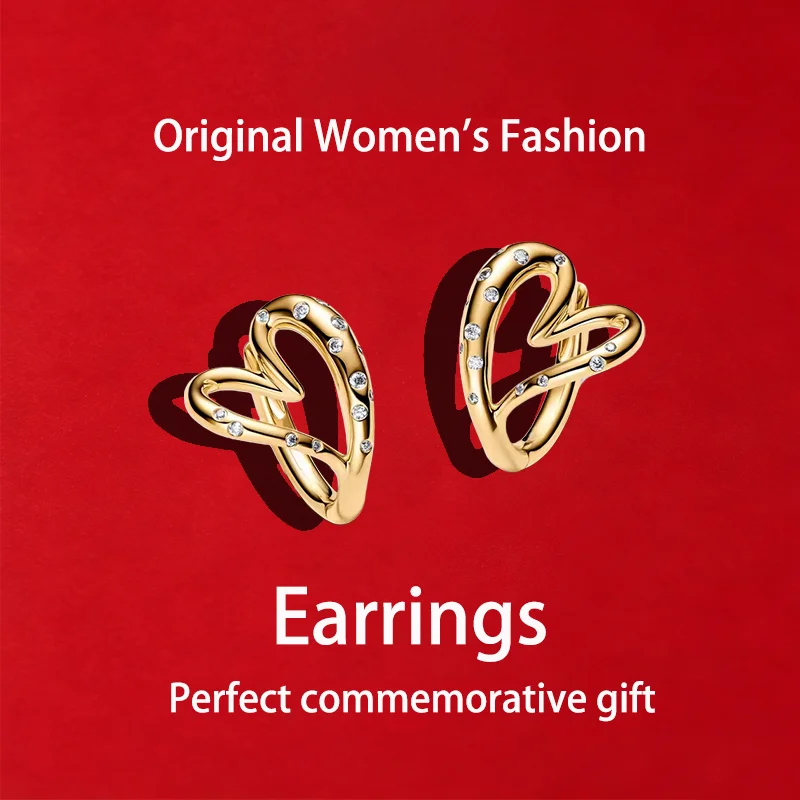 2026 New Hot Sale Organically Shaped Stone-Set Stud Earrings Suitable for Lady Daily wear and Holiday Jewelry Gift
2026 New Hot Sale Organically Shaped Stone-Set Stud Earrings Suitable for Lady Daily wear and Holiday Jewelry Gift