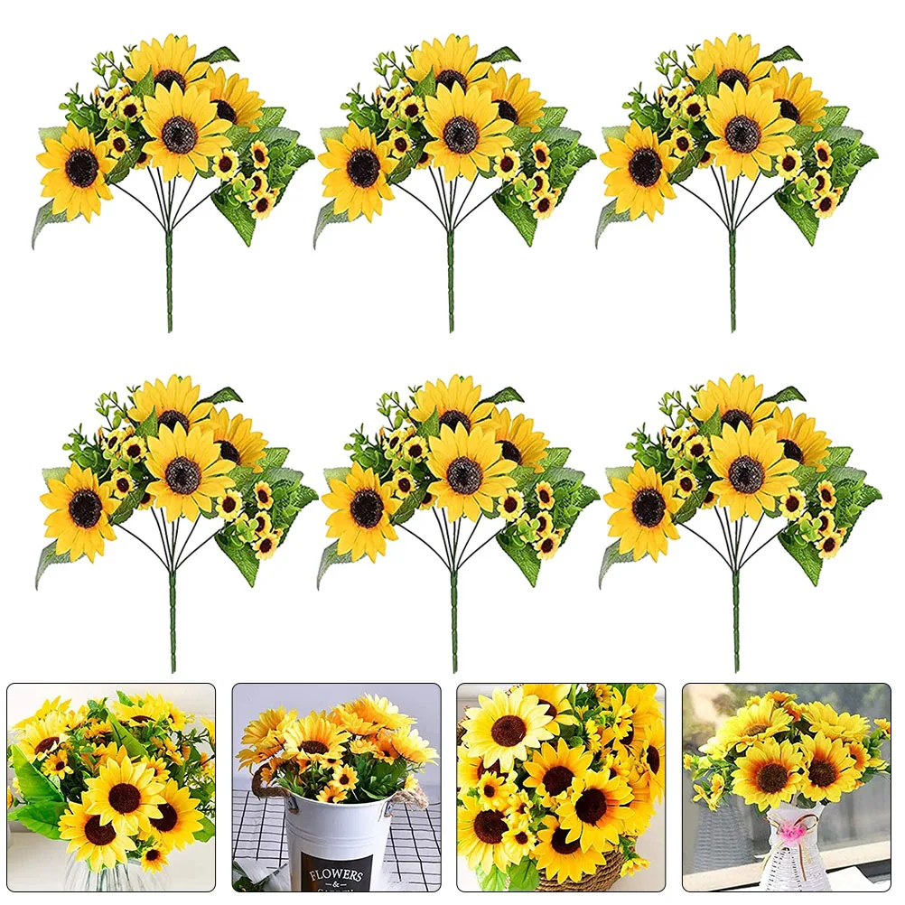 Simulation Flowers Sunflower Simulation Sunflower Bouquets Decorative Plants Home Decor Wedding Artificial Silk Flower Party
Simulation Flowers Sunflower Simulation Sunflower Bouquets Decorative Plants Home Decor Wedding Artificial Silk Flower Party