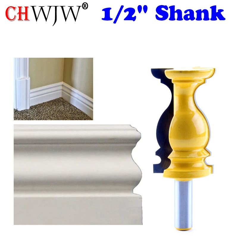 CHWJW 1PC 1/2" Shank Architectural Cemented Carbide Molding Router Bit Trimming Wood Milling Cutter for Woodwork Cutter Power
CHWJW 1PC 1/2" Shank Architectural Cemented Carbide Molding Router Bit Trimming Wood Milling Cutter for Woodwork Cutter Power